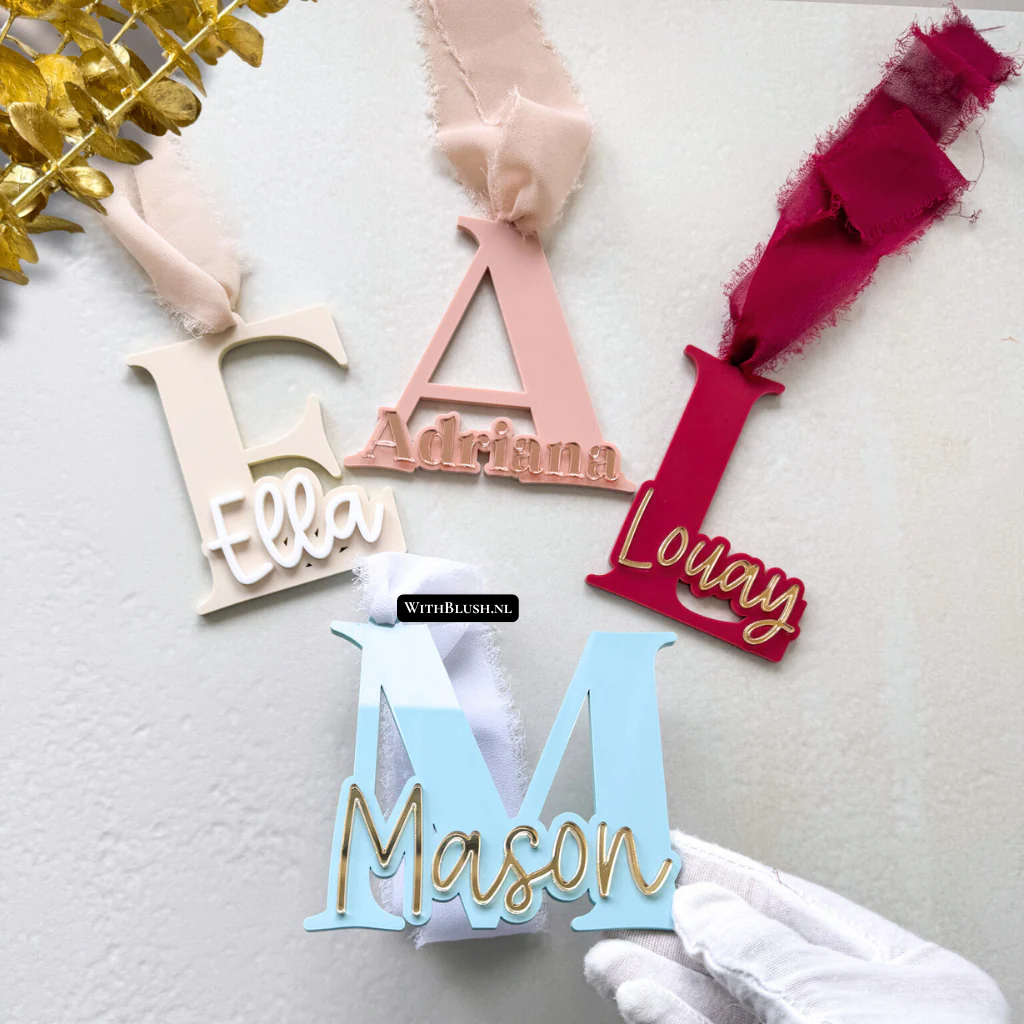 Kerstbal | Letter met Naam