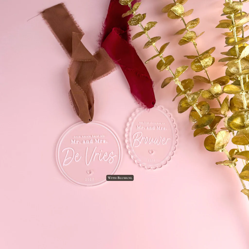 Kerstornament | Onze Eerste Kerst Als Mr. and Mrs. - Image 2